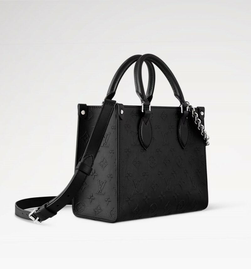 Louis Vuitton OnTheGo PM Handbag Black For Women 9.8in/25cm M14576