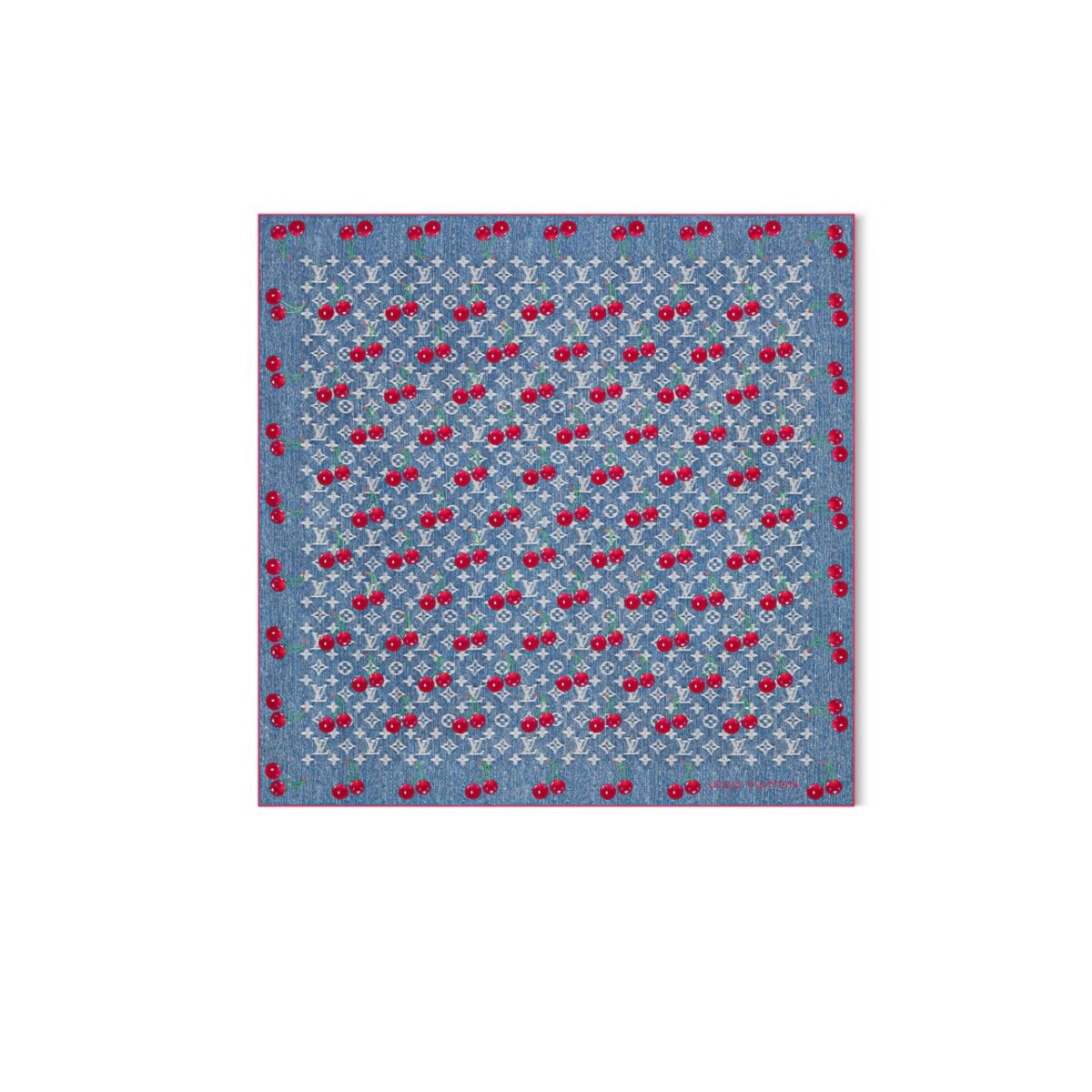 LV x TM Denim Cerise Square 90