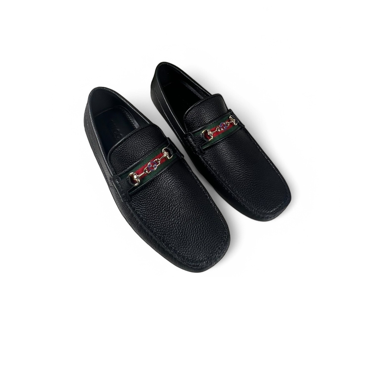 mens black gucci loafers