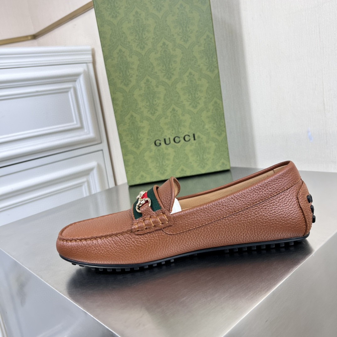 mens black gucci loafers